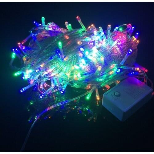 Christmas Outdoor 30m 300 Leds String Lights 9 Colors Fairy Garland Lighting For Wedding Holiday Party Garden Tree Decoration