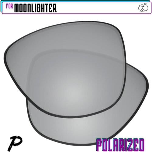 EZReplace Polarized Replacement Lenses for - Oakley Moonlighter Sunglasses - Silver P