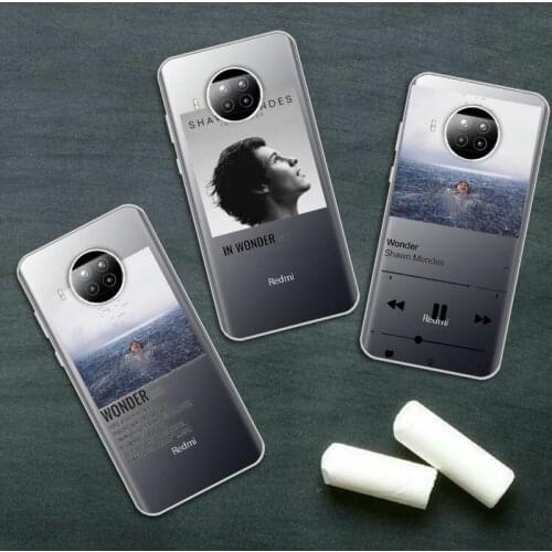 Shawn mendes wonder high quality luxury Phone Case shell Transparent for Xiaomi Redmi note 10 t 8 9 pro lite 11