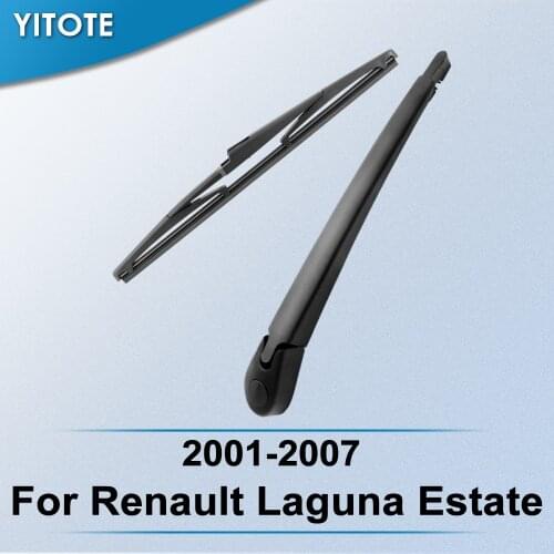 YITOTE Rear Wiper & Arm for Renault Laguna Estate 2001 2002 2003 2004 2005 2006 2007