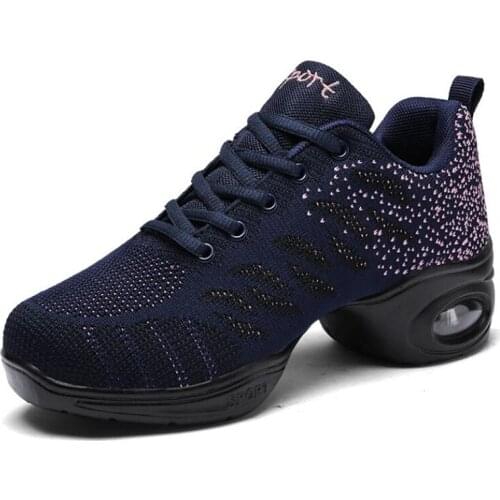 Dancing Shoes Women Breathable Cushioning Jazz Sneakers Lightweight Outdoor Sport Modern Dance Shoes Girls Practice Sneakers