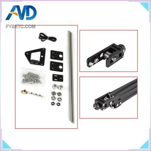 1Set Complete Aluminum Profile X-axis Y-axis Dual Z-axi Synchronous Belt Stretch Tensioner For Ender-3 3D Printer Parts