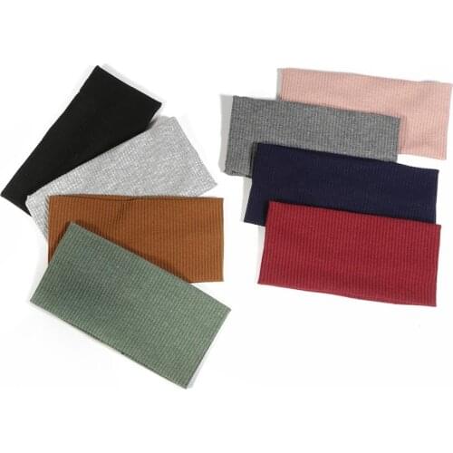 1pc new arrival ladies retro simple cotton wide-brimmed headband elastic scarf hair band headband hair accessories tool
