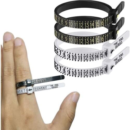 10Pcs American Ring Size Plastic Ruler Finger Circumference Gauge Measuring Tool Finger Circumference Gauge Measuring Tool Fing