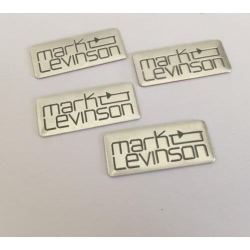 2pcs 5pcs 10pcs MARK LEVINSON car Hi-Fi Speaker audio Speaker Badge stereo Emblem sticker car styling accessories