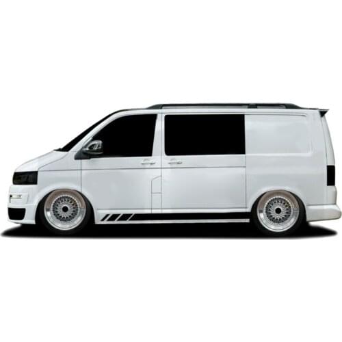 T4 T5 T6 Side Stripes Waterproof Stickers 230*12CM 2pcs Accessories Black