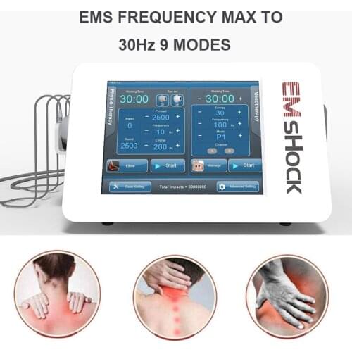 2 in 1 Shockwave For ED Treatment And EMS Electronic Muscle Stimulator Physical Therapy Machine