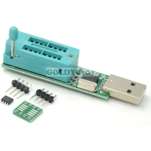 24CXX 24LCXX Programmer EEPROM Reader Writer+24C02 + SOP to DIP Block USB