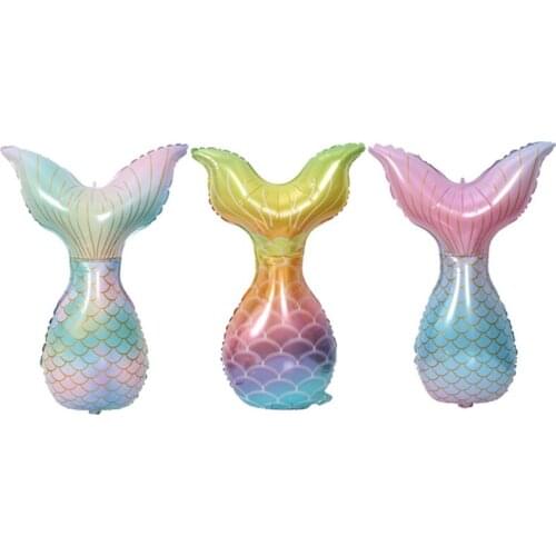32 Inch Mermai Tail Foil Balloon Globos Wedding Photography Accessory Kids Birthday Air Ball X-Mas Home Party Decor Shower Props