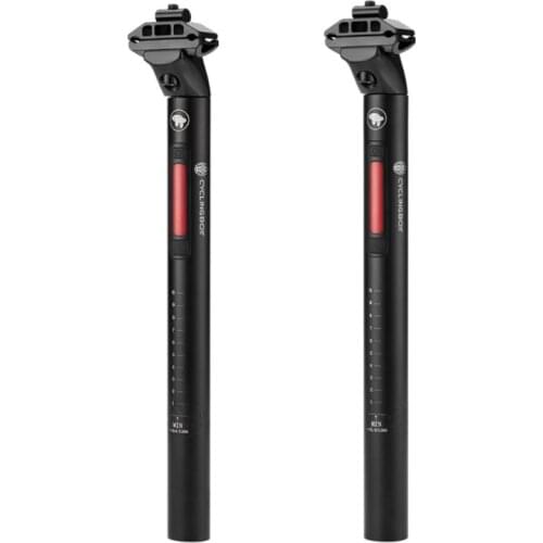 A5KC Mountain Bike Smart Seat Post Bicycle Seat Tube Brake Sensor Taillight 30.4/31.6