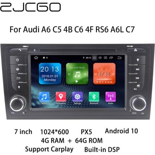 Car Multimedia Player Stereo GPS DVD Radio Navigation Android Screen for Audi A6 C5 4B C6 4F RS6 A6L C7 1994~2018