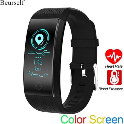 Bluetooth Smart Bracelet QW18 Waterproof Sleep Monitor Sport Smartwatch Heart Rate Blood Pressure Fitness Band for Women Men