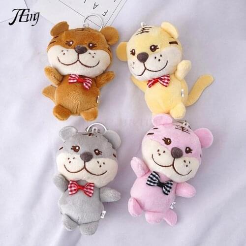 2022 Year Of The Tiger Chinese New Year Mascot Zodiac Plush Tiger Toys Stuffed Animals Small Pendant Key Chains