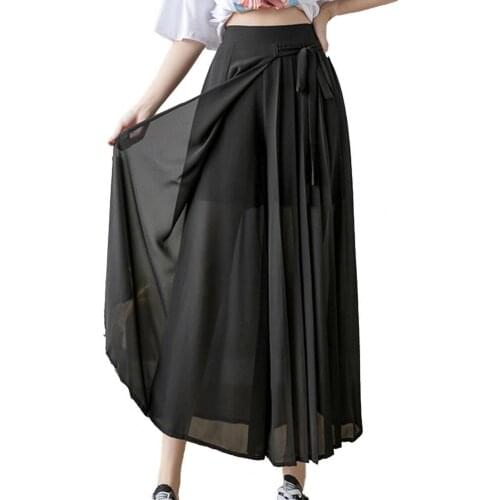 Plus Size Women Pants Solid Color Wide Leg High Waist Pleated Loose Slacks Trousers Casual Work Summer Pants