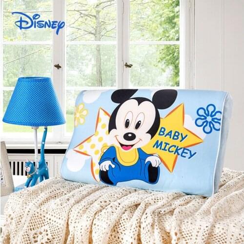 Disney Pure Cotton Pillows for Baby Memory Latex Children Pillows All Seasons Ventilation Memory Foam Pillow for Neck Support