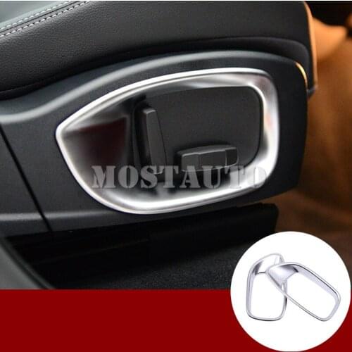 For Jaguar XF X260 Inner Car Seat Adjustment Button Frame Cover Trim 2016-2018 2pcs Car Accessories Interior Car Decor Car Trim