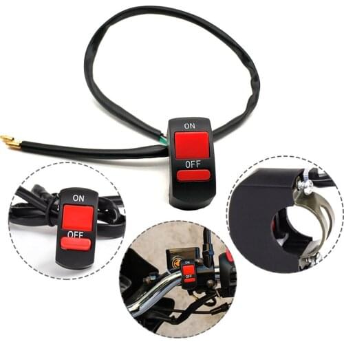 For kawasaki YAMAHA YZF R25 R15 R6 R125 z750 Z800 FZ8 FZ1 FZ6R ER6N Motorcycle Switch Button Handlebar Connector Push LED Switch