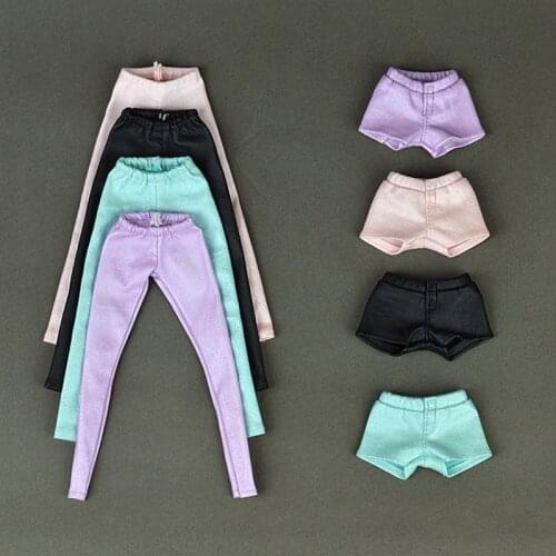 High Quality Elastic Leather Bottoms Pants Trousers For Barbie Doll Clothes Fashion Outfit For 1/6 BJD Dolls Accessories