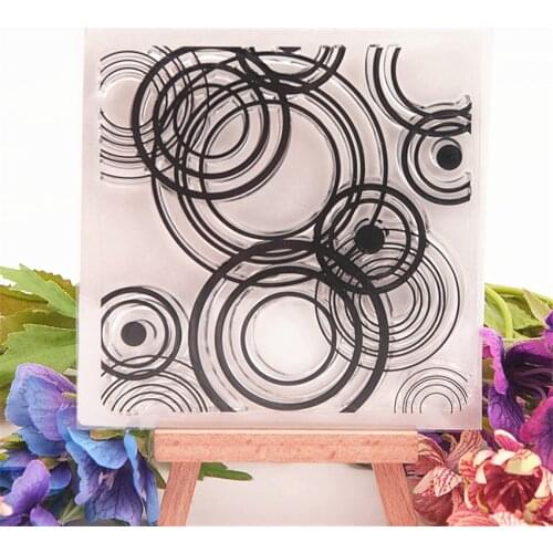 Hot selling Stacked ring transparent clear stamp / silicone seal roller stamp DIY scrapbook album / card production