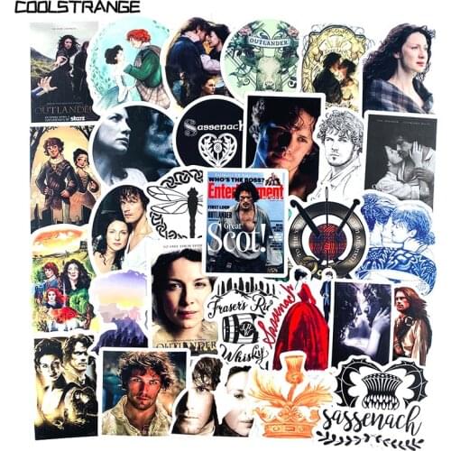 10/30/50Pcs Classic TV Show Outlander Stickers For Laptop Skateboard Luggage Refrigerator Notebook Helmet Toy Cartoon Stickers