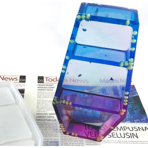 Coffin Storage Box Epoxy Resin Mold Organizer Rack Silicone Mould DIY Craft Mold