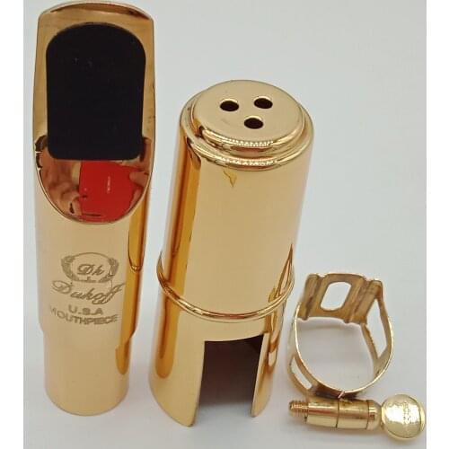 Music Fancier Club Professional Tenor Soprano Alto Saxophone Metal Mouthpiece Gold Plated Sax Mouth Pieces Accessories D6 D7 D8