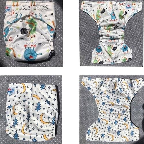 Newest Prints Baby Cloth Diaper 15pcs My Choice Patterns Reusable Nappy Covers Babyland Microfleece Pocket Diapers 3-15KG Baby