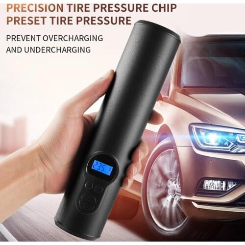 New 12V 150PSI Rechargeable Air Pump Tire Inflator Cordless Portable Compressor Digital Car Tyre Pump For Car Bicycle Tire Ball
