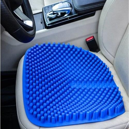 Car seat cushion 3D Breathable Cool Silicone Seat Cushion summer Home Office Car Gel Massage Non slip Chair Sofa seat Pad