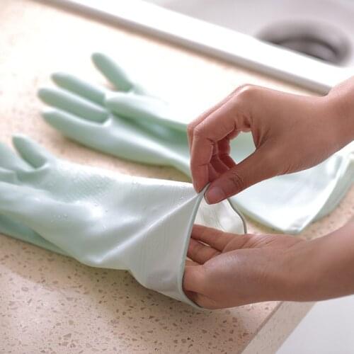 Rubber Latex Durability High Temperature Resistant Anti-slip Kitchen Dishwashing Easy To Clean Gloves Hot Sell