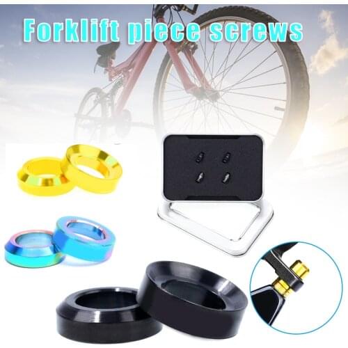 Titanium Alloy Concave-Convex Gasket TC4 Brake Clamp Fixed Screw Gasket M6 Screw Gasket Bicycle Accessory ASD88