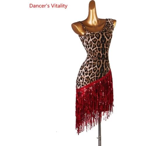 Women Tassel Latin Dress Children Latin Dance Dress Girls Girl Ballroom Dance Competition Dresses kids Salsa /Tango / Cha Cha