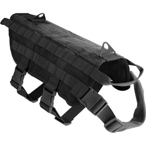 Walking Hiking Hunting Tactical Military Pet Vest Harness Nylon Dog Vest Outdoor Military Training for Pets