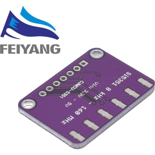 1PCS DC 3V-5V Si5351A Si5351 I2C Clock Generator Breakout Board Module Signal Generator Clock 8KHz-160MHz For Arduino