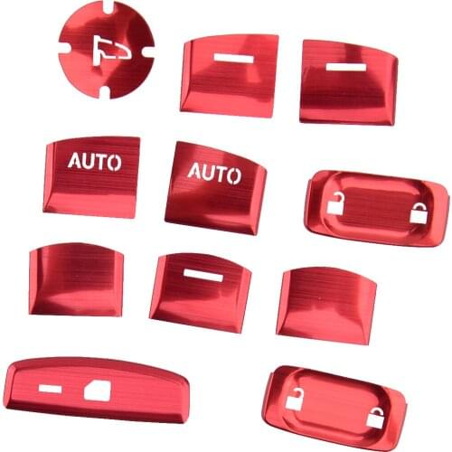 11pcs Door Window Lift Switch Sequin Lid Cover Trim Fit for Honda Civic 10th 2016 2017 2018 2019 2020