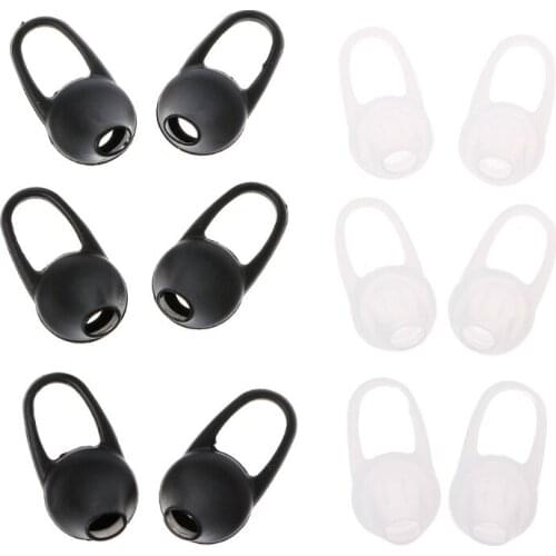 6Pcs Silicone In-Ear Bluetooth Earphone Earbud Tips Headset Earplug Cushion Cover Drop Shipping Support