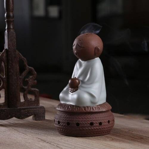 In peace Blessing the young monk incense burner Your kiln authentic teachers Incense coil coil incense ta package mail