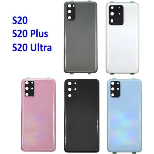For Samsung Galaxy S20 Ultra G988 S20 Plus G985 S20 G980 Back Battery Door Rear Housing Cover Case With Camera Glass Lens