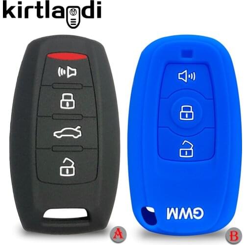 Silicone Car Key case cover for Great Wall Haval Coupe H7 H8 H9 GMW H6 F7 F7X F7H Cover Remote Fob Shell Case Keychain holder