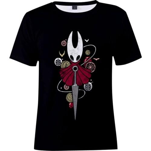 Game Hollow Knight T Shirt Men Women Tee Shirt Kids Top Action Adventure Game 3D Print Cosplay Summer Short Sleeve Sports Tops