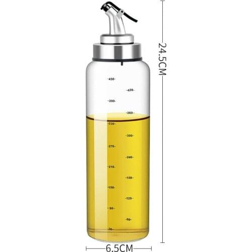 Large oil pot glass oil bottle soy sauce vinegar pot sealed kitchen supplies leak-proof household seasoning