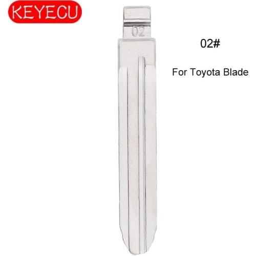 KEYECU 10PCS/LOT KEYDIY Universal Remotes Flip Blade 02#,Toy43FH for Pontiac,Scion,Toyota