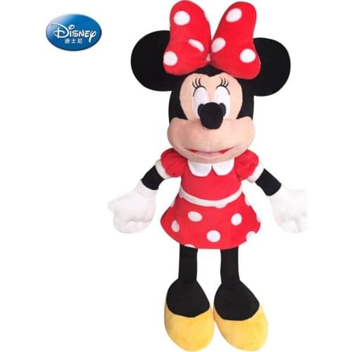 Disney Minnie doll 40CM sewing plush doll girl toy anime fashion Mickey Mouse sewing toy children Christmas gift SZZ031