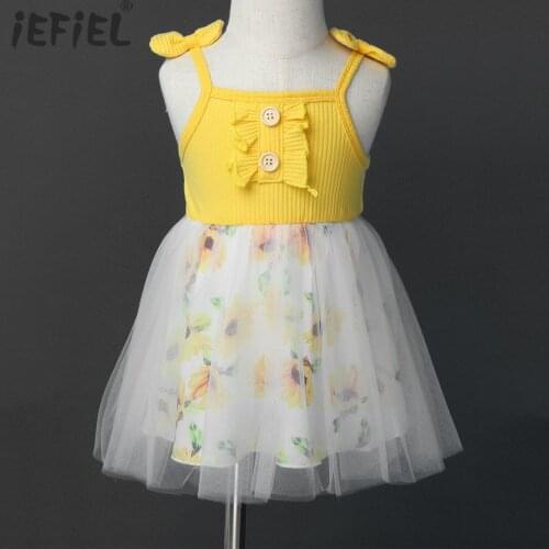 Summer Baby Clothing Newborn Infant Girls Bowknot Dress Patchwork Mesh Tutu Princess Dress Toddler Kids Birthday Party Clothes