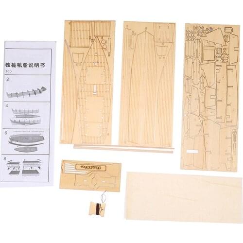 1:70 Scale Sailboat Model DIY Ship Assembly Model Kits Classical Handmade Wooden Sailing Boats Children Toys Gift