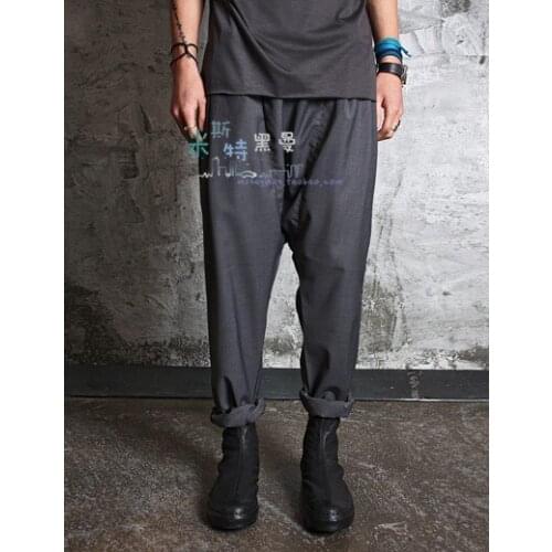 Pants Men Leisure Loose Harem Pants Western-style Trousers Fashion Stage Performance Costume Hot Autumn Personality