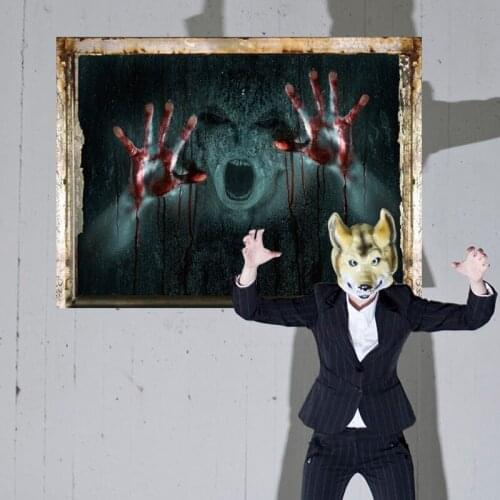 Halloween 3D Wall Stickers Horror Room Home Decoration Vampire Devil Poster Bar KTV Wallpaper PVC Wall Decals/Adhesive