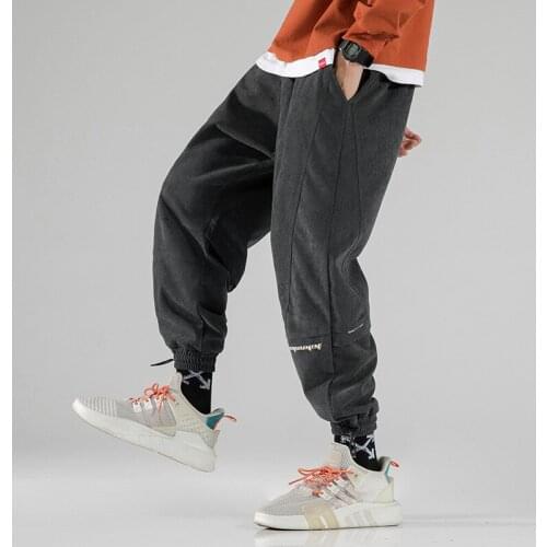 2020 Autumn New Hip Hop Trousers with Leggings for Boy Tide Brand Trend Drawstring Stitching Loose Casual Long Streetwear Pants