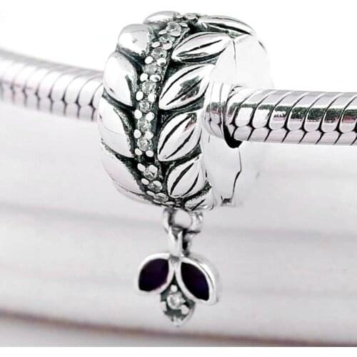 Original Grains Of Energy With Crystal Clip Stopper Beads Fit 925 Sterling Silver Charm Bracelet Bangle Diy Jewelry