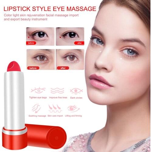 Lipstick Eye Beauty Devices Massage Blue Light Remove Eye Bag Dark Circles Massager Stick Microcurrent Instrument Face Skin Care